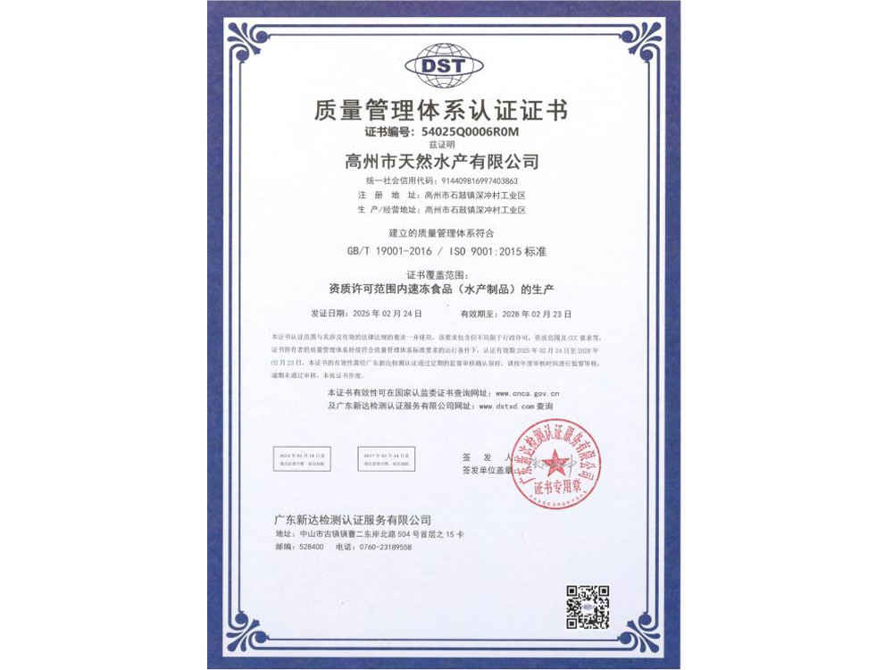 ISO 质量管理体系认证